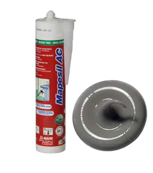 Герметик силиконовый Mapei Mapesil AC №113 тёмно-серый 310 мл