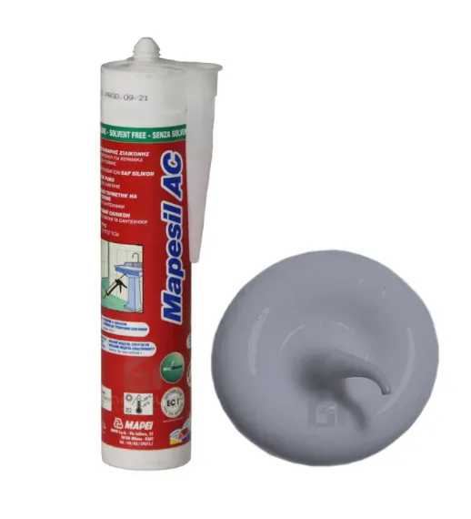 Герметик силиконовый Mapei Mapesil AC №127 арктический серый 310 мл