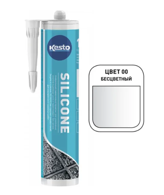 Герметик нейтральный силиконовый Kesto Silicone №00 Прозрачный 310мл