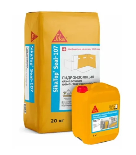 Гидроизоляция двухкомпонентная Sika SikaTop Seal-107 А+В 25 кг