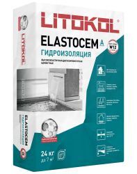 Гидроизоляция двухкомпонентная Litokol ELASTOCEM A+B 32 кг