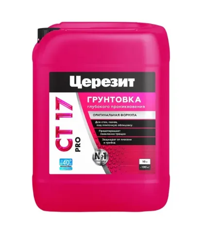Грунтовка глубокого проникновения Церезит CT 17 5 л