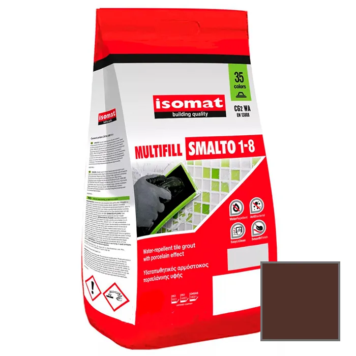 Затирка для плитки Isomat Multifill Smalto 1-8 №08 Коричневый 2 кг
