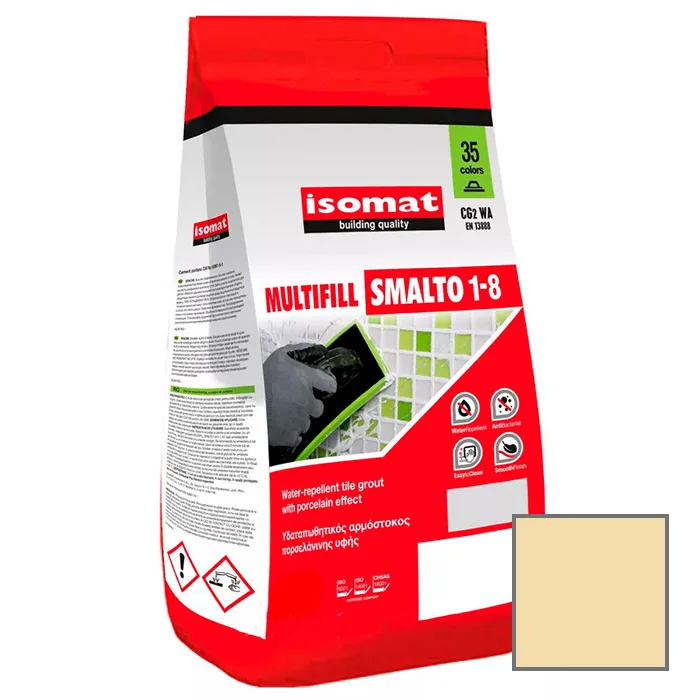 Затирка для плитки Isomat Multifill Smalto 1-8 №16 Светлая охра 2 кг
