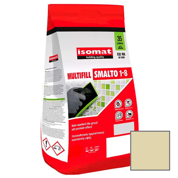 Затирка для плитки Isomat Multifill Smalto 1-8 №18 Перламутрово-бежевый 2 кг