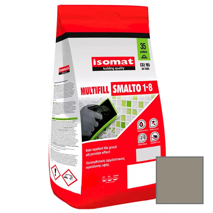 Затирка для плитки Isomat Multifill Smalto 1-8 №30 Цементно-серый 2 кг