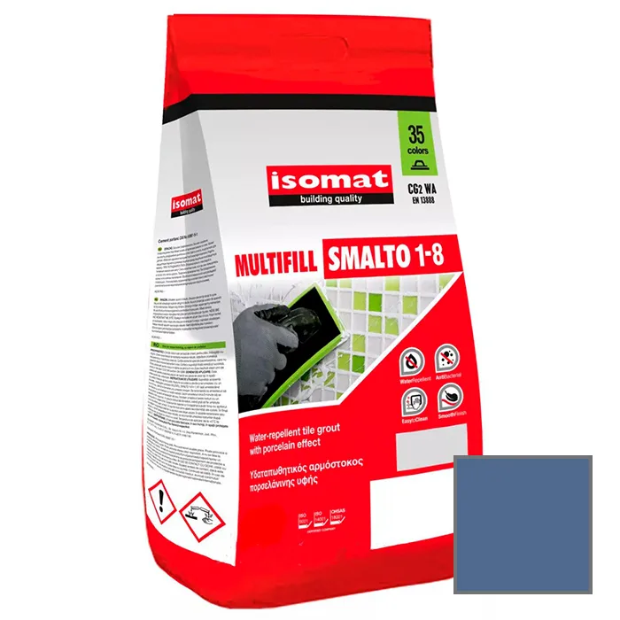 Затирка для плитки Isomat Multifill Smalto 1-8 №32 Синий миконос 2 кг