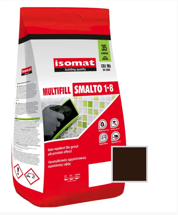 Затирка для плитки Isomat Multifill Smalto 1-8 №40 Тёмно-коричневый 2 кг