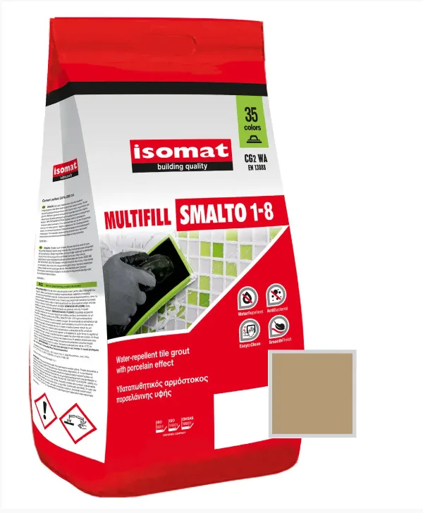 Затирка для плитки Isomat Multifill Smalto 1-8 №44 Желтовато-коричневый 2 кг