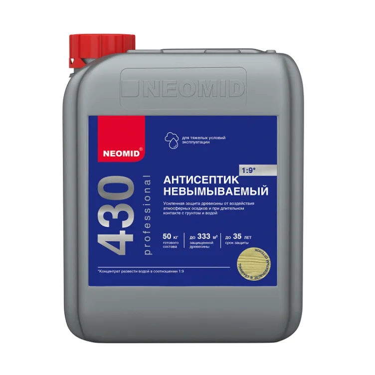 Антисептик концентрат 1:9 невымываемый Neomid 430 ECO 5 кг