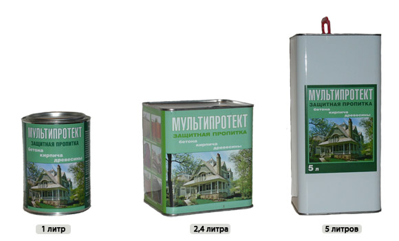 Защитная пропитка с эффектом мокрого камня МультиПротект-П 5 л