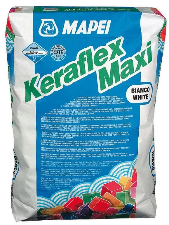 Клей для плитки Мапей / Mapei Keraflex Maxi S1 белый 25 кг