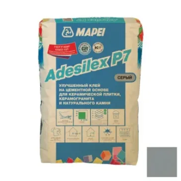 Клей для плитки Мапей / Mapei Adesilex P7 серый 25 кг