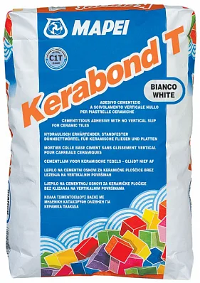 Клей для плитки Мапей / Mapei Kerabond T-R белый 25 кг