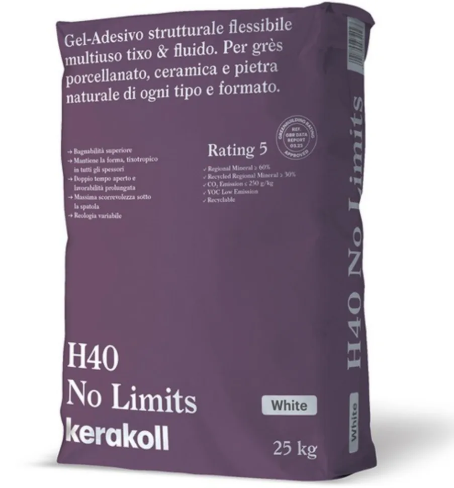 Клей для плитки Kerakoll H40 GEL WHITE EXPORT Белый 20 кг
