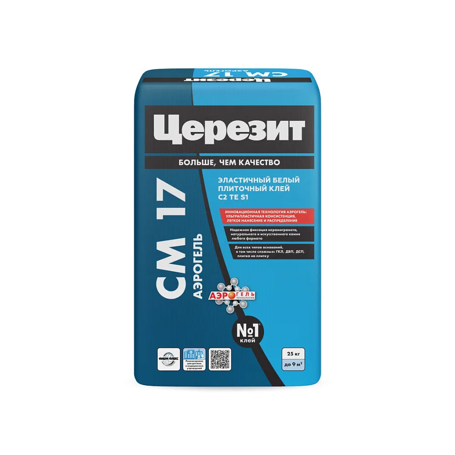 Клей плиточный Церезит CM 17 АЭРОГЕЛЬ 25 кг
