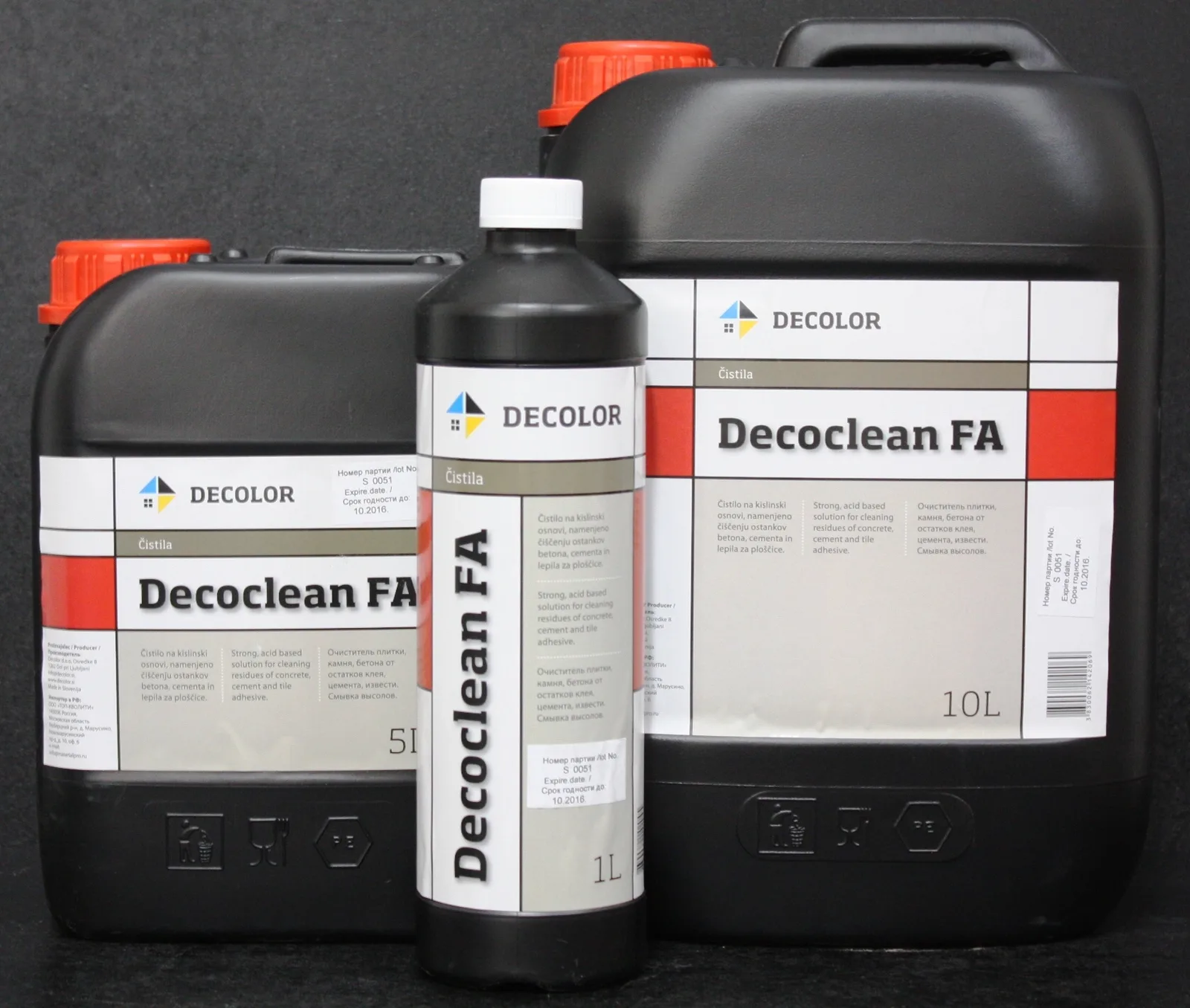 Очиститель от клея и высолов плитки и камня Decolor Decoclean FA 1 л