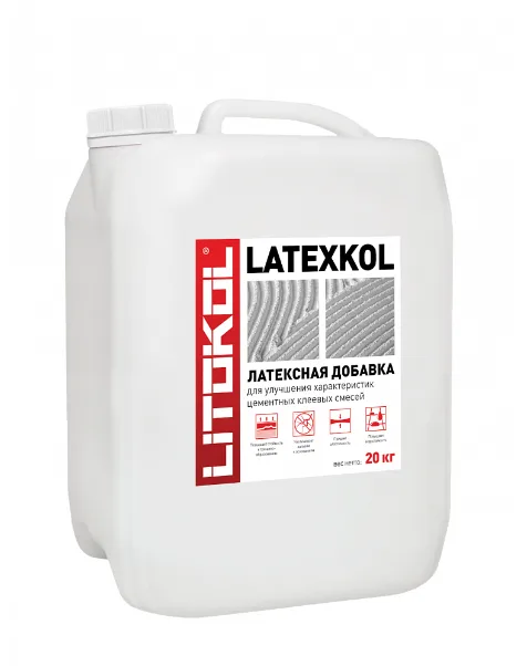 Латексная добавка для плиточного клея Litokol Latexkol–M 20 кг