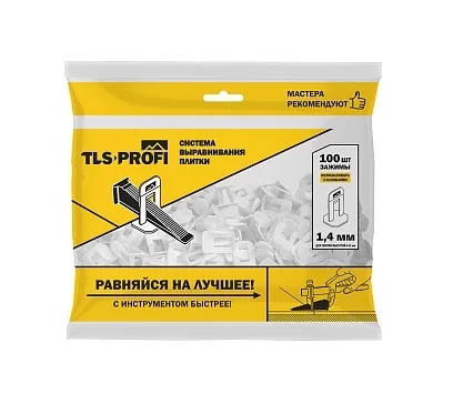 Зажимы для СВП TLS-Profi 1,4 мм 100 шт