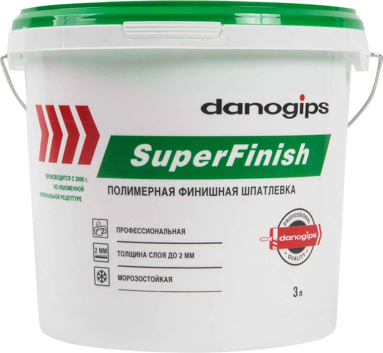 Шпаклёвка Danoghips 5 кг/3,5 л