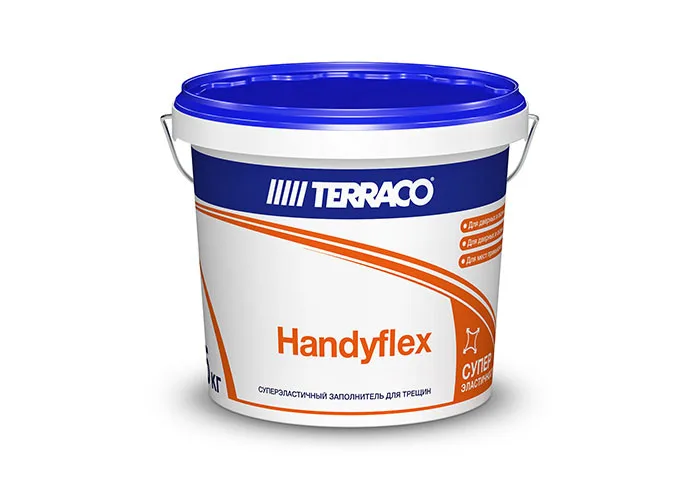 Эластичный окрашиваемый заполнитель для трещин TERRACO Handyflex 5 кг