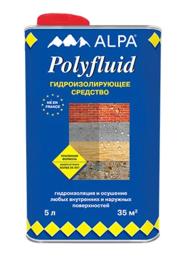 Гидроизолирующая пропитка Alpa Polyfluid (Альпа Полифлюид) 5 л