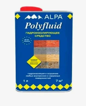 Гидроизолирующая пропитка Alpa Polyfluid (Альпа Полифлюид) 1 л