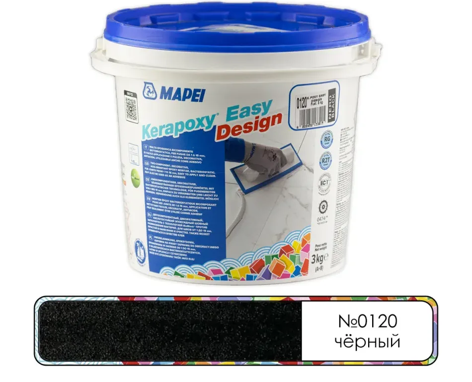 Затирка эпоксидная Mapei Kerapoxy Easy Design №0120 черный 3 кг