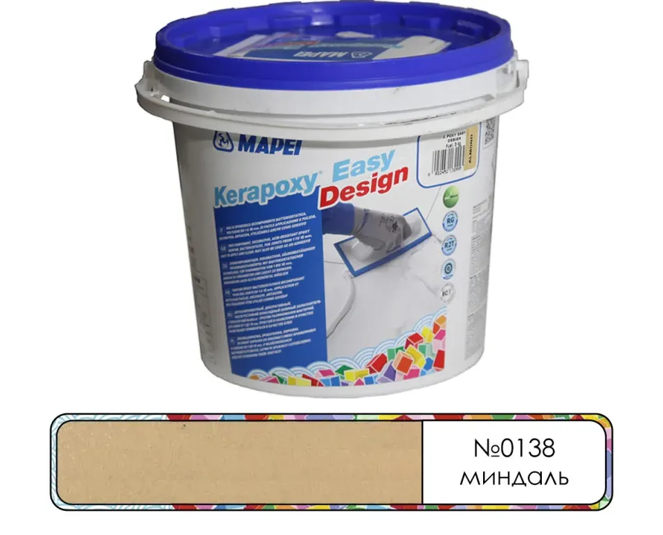 Затирка эпоксидная Mapei Kerapoxy Easy Design №0138 миндаль 3 кг
