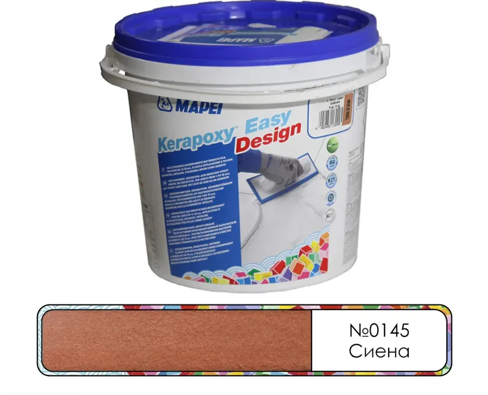 Затирка эпоксидная Mapei Kerapoxy Easy Design №0145 сиена 3 кг