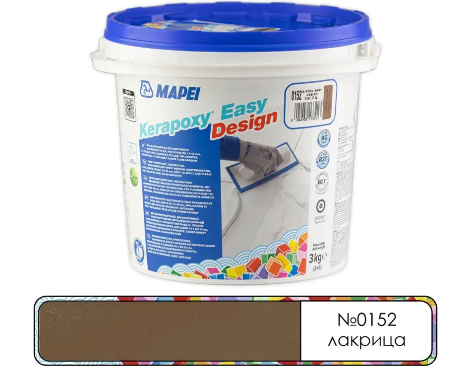 Затирка эпоксидная Mapei Kerapoxy Easy Design №0152 лакрица 3 кг
