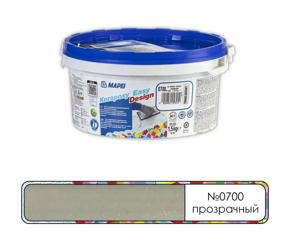Затирка эпоксидная Mapei Kerapoxy Easy Design №0700 прозрачный 1,5 кг