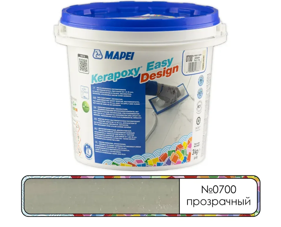 Затирка эпоксидная Mapei Kerapoxy Easy Design №0700 прозрачный 3 кг