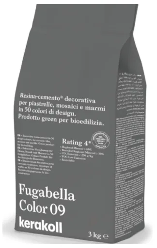 Затирка гибридная KeraKoll Fugabella Color №09 3 кг