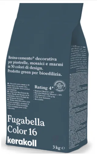 Затирка гибридная KeraKoll Fugabella Color №16 3 кг
