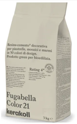 Затирка гибридная KeraKoll Fugabella Color №21 3 кг