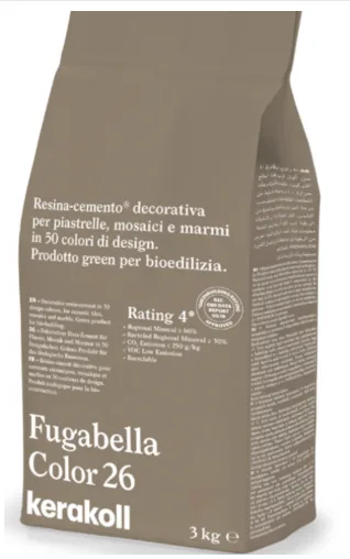 Затирка гибридная KeraKoll Fugabella Color №26 3 кг