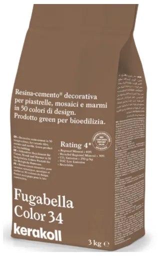 Затирка гибридная KeraKoll Fugabella Color №34 3 кг