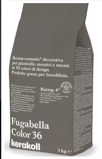 Затирка гибридная KeraKoll Fugabella Color №36 3 кг