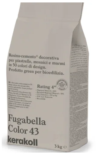 Затирка гибридная KeraKoll Fugabella Color №43 3 кг