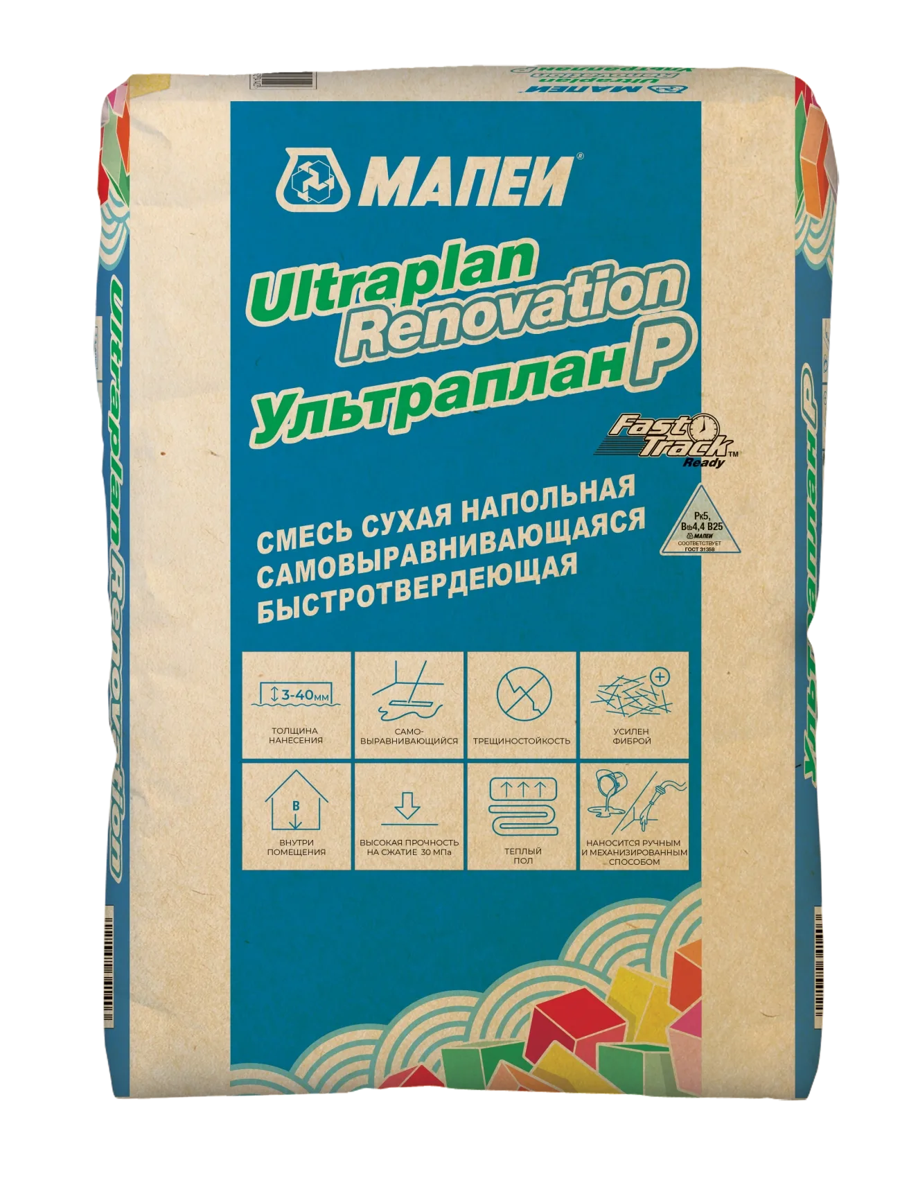 Мапеи Ультраплан Р / ULTRAPLAN RENOVATION Смесь самовыравнивающаяся 23 кг