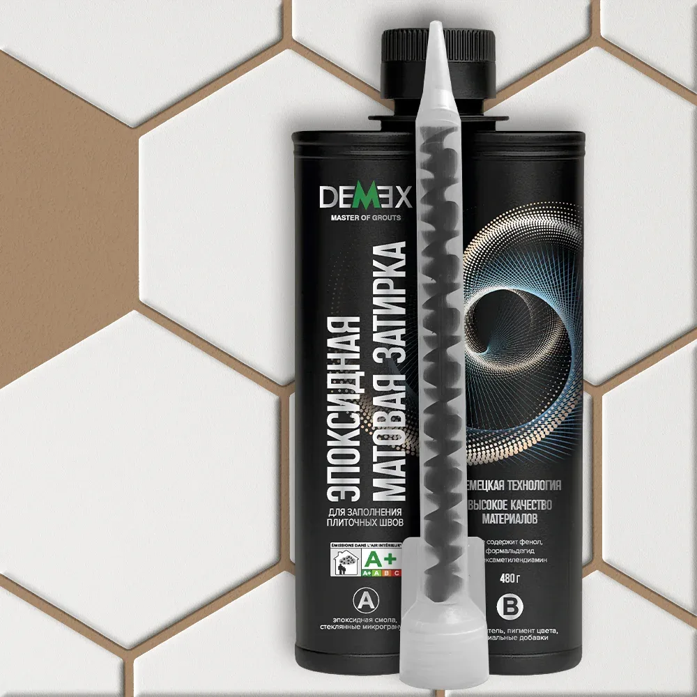 Затирка эпоксидная матовая DEMEX №305 Карамельный 480 г