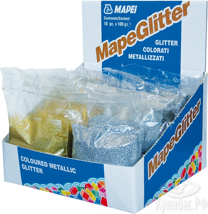 Добавка металлизированная блёстки Mapei MapeGlitter
