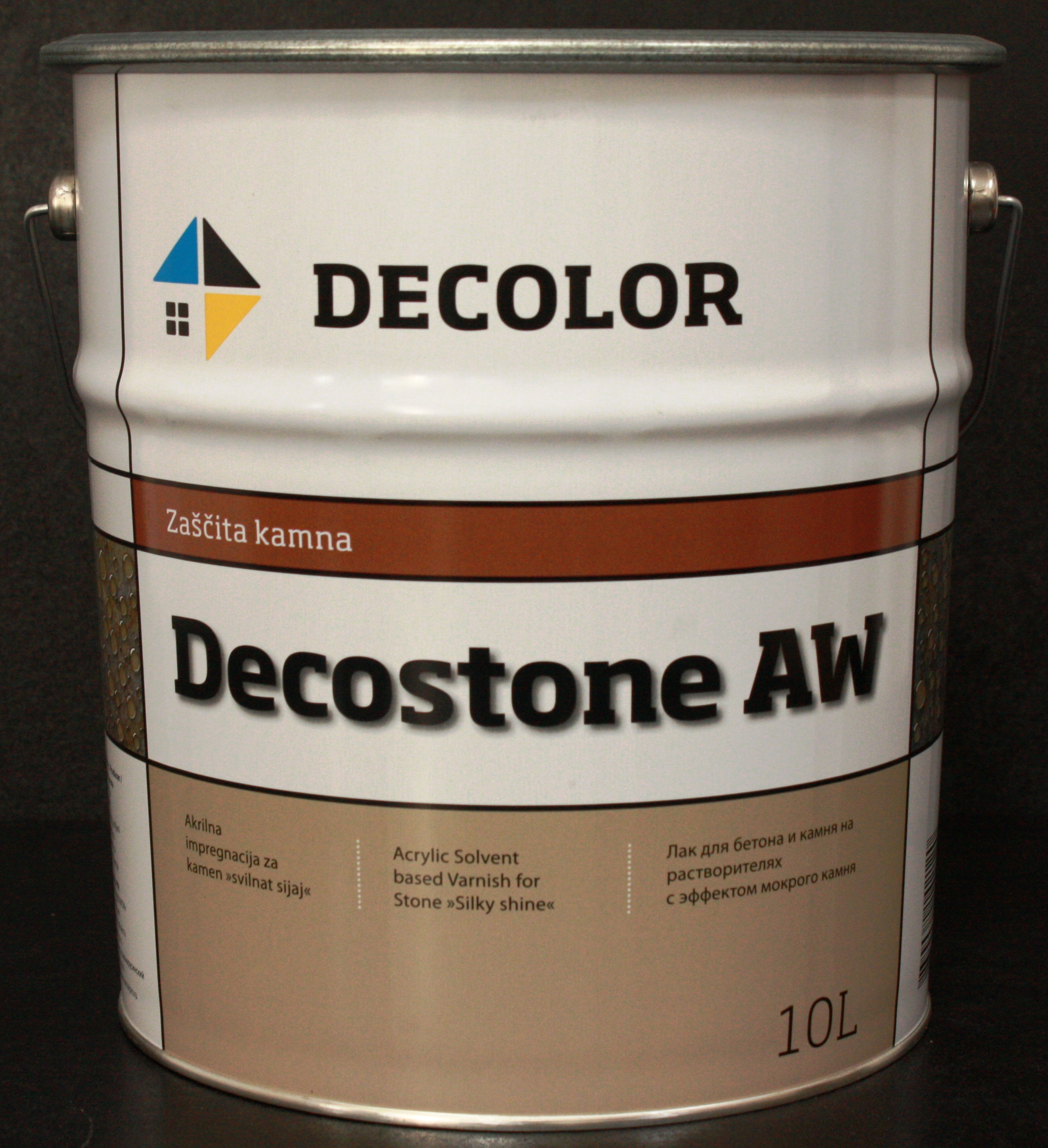 Защитный лак с эффектом мокрого камня Decostone AW