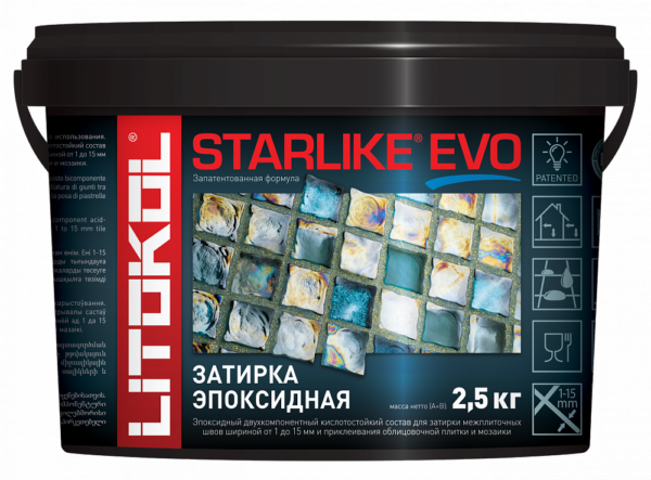 Затирка двухкомпонентная эпоксидная Litokol STARLIKE EVO